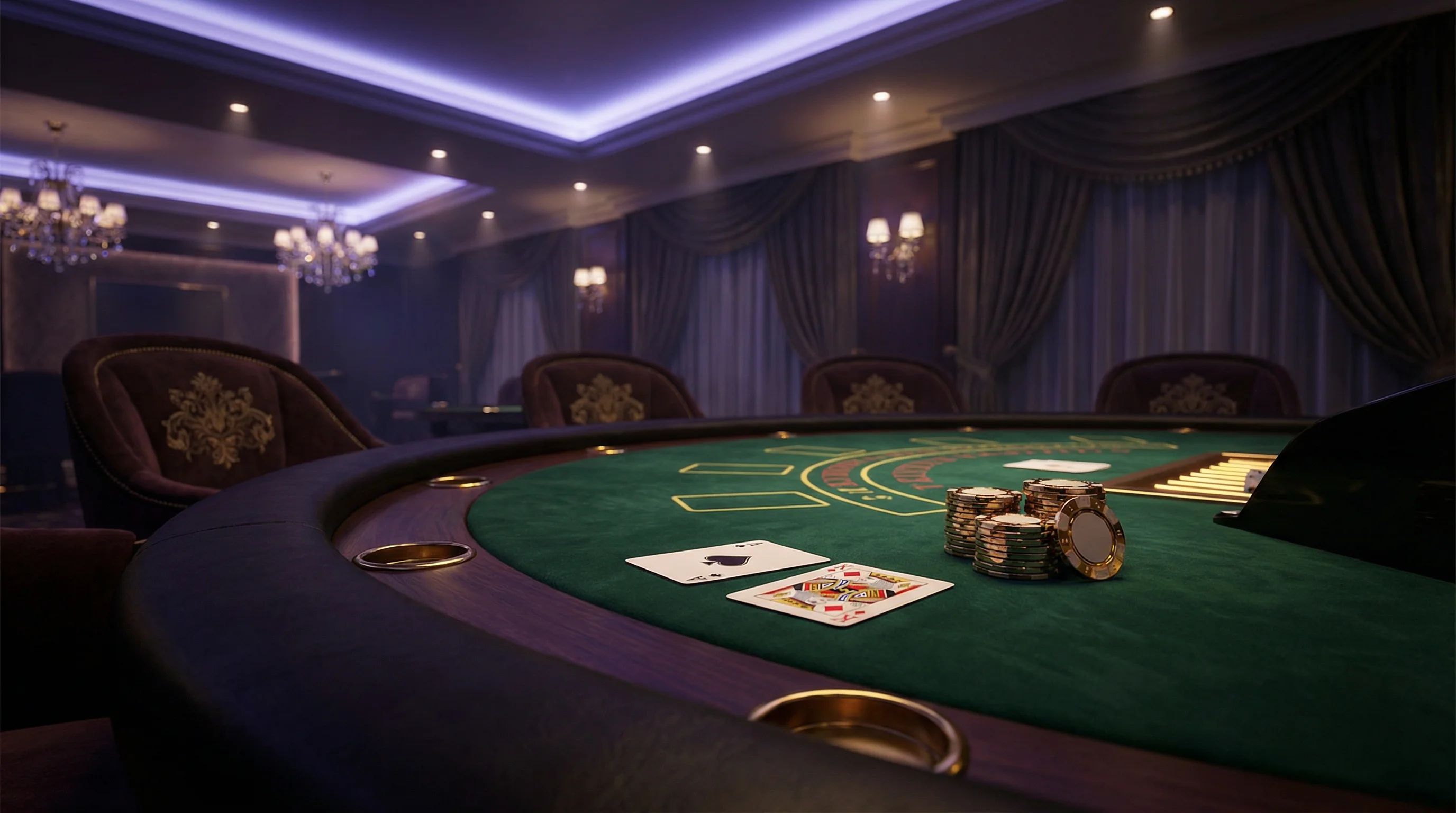 Mesa de Blackjack 21 pontos no cassino betaobet